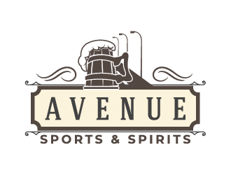 Avenue Sports & Spirits  logo design by IanGAB