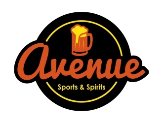 Avenue Sports & Spirits  logo design by Webphixo