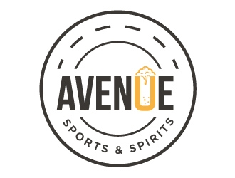 Avenue Sports & Spirits  logo design by fritsB