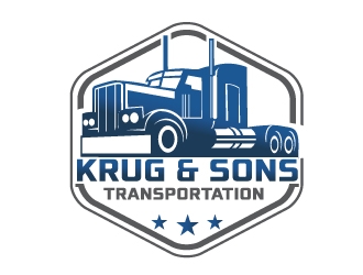 Krug & Sons Transportation logo design by NikoLai