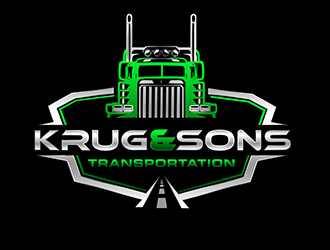 Krug & Sons Transportation logo design by 3Dlogos