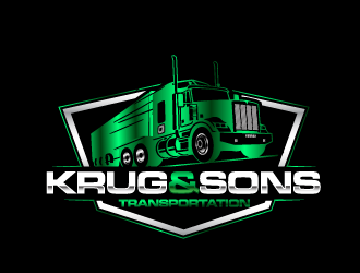 Krug & Sons Transportation logo design by tec343