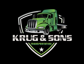 Krug & Sons Transportation logo design by adwebicon