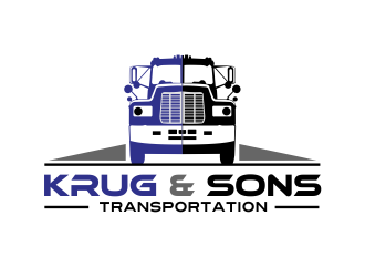 Krug & Sons Transportation logo design by AisRafa