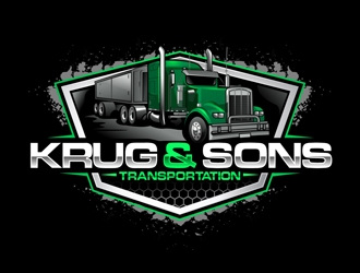 Krug & Sons Transportation logo design by DreamLogoDesign