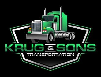 Krug & Sons Transportation logo design by DreamLogoDesign