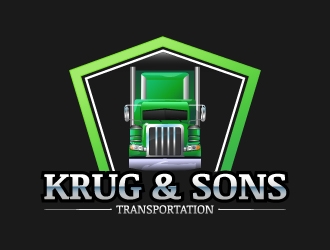 Krug & Sons Transportation logo design by kasperdz