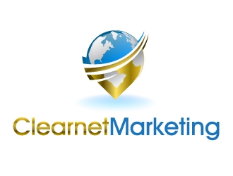 Clearnet Marketing logo design by Dawnxisoul393