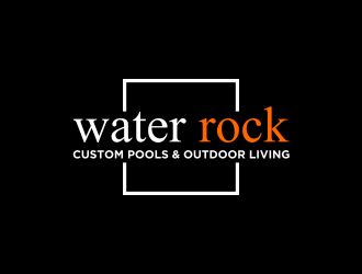 Water Rock Custom Pools & Outdoor Living logo design by ammad