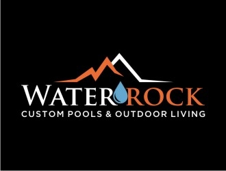 Water Rock Custom Pools & Outdoor Living logo design by dibyo