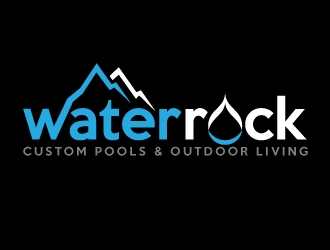 Water Rock Custom Pools & Outdoor Living logo design by fantastic4