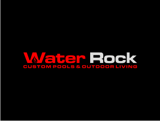 Water Rock Custom Pools & Outdoor Living logo design by asyqh