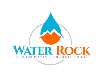 Water Rock Custom Pools & Outdoor Living logo design by nexgen