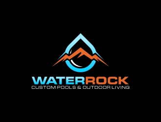 Water Rock Custom Pools & Outdoor Living logo design by CreativeKiller