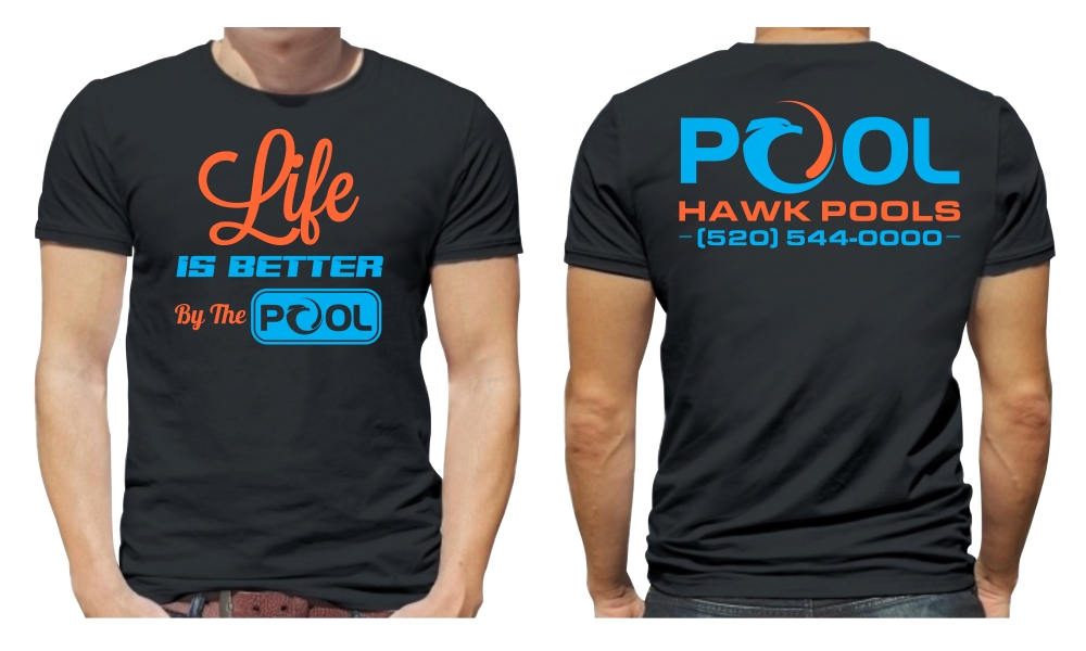 Pool Hawk Pools logo design by aura