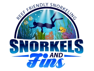 SnorkelsAndFins.com logo design by Xeon