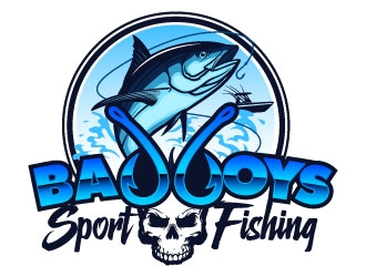 Bad Boys Sport Fishing  logo design by daywalker