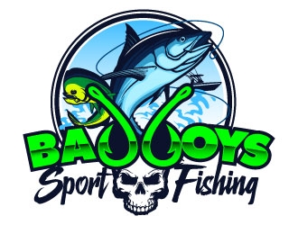 Bad Boys Sport Fishing  logo design by daywalker