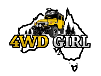 4WD GIRL logo design by DreamLogoDesign