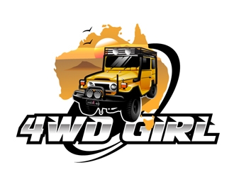 4WD GIRL logo design by DreamLogoDesign