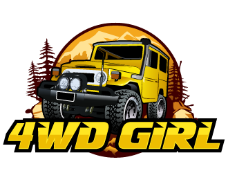 4WD GIRL logo design by THOR_