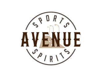 Avenue Sports & Spirits  logo design by IanGAB