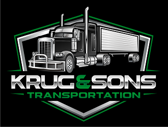 Krug & Sons Transportation logo design by haze