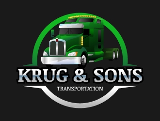 Krug & Sons Transportation logo design by kasperdz