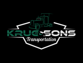 Krug & Sons Transportation logo design by qqdesigns