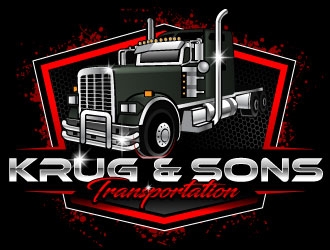 Krug & Sons Transportation logo design by Suvendu