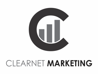 Clearnet Marketing logo design by up2date