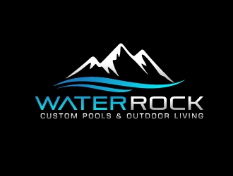 Water Rock Custom Pools & Outdoor Living logo design by fantastic4