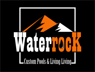 Water Rock Custom Pools & Outdoor Living logo design by bosbejo