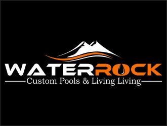 Water Rock Custom Pools & Outdoor Living logo design by bosbejo