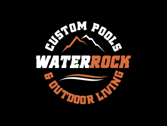Water Rock Custom Pools & Outdoor Living logo design by beejo