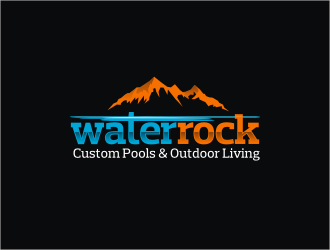Water Rock Custom Pools & Outdoor Living logo design by catalin