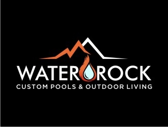 Water Rock Custom Pools & Outdoor Living logo design by dibyo