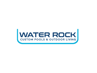 Water Rock Custom Pools & Outdoor Living logo design by JoeShepherd