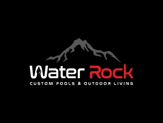 Water Rock Custom Pools & Outdoor Living logo design by zakdesign700