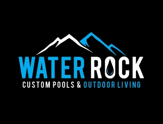 Water Rock Custom Pools & Outdoor Living logo design by REDCROW