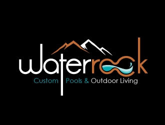 Water Rock Custom Pools & Outdoor Living logo design by REDCROW
