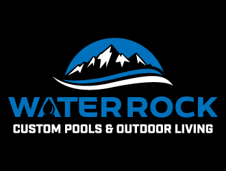 Water Rock Custom Pools & Outdoor Living logo design by jaize