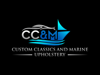 Custom Classics and Marine Upholstery  logo design by hidro