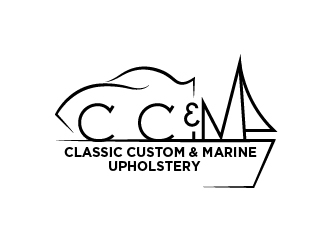 Custom Classics and Marine Upholstery  logo design by cybil