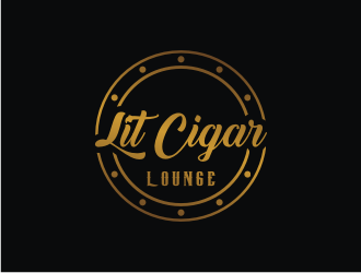 Lit Cigar Lounge logo design by bricton