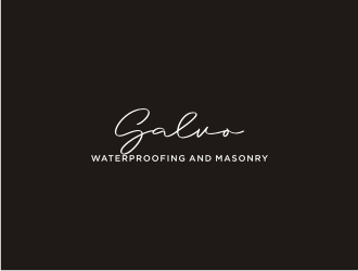 Salvo Waterproofing and Masonry  logo design by bricton