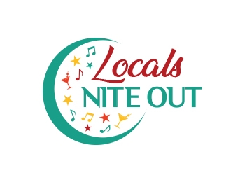 Locals Nite Out logo design by Roma
