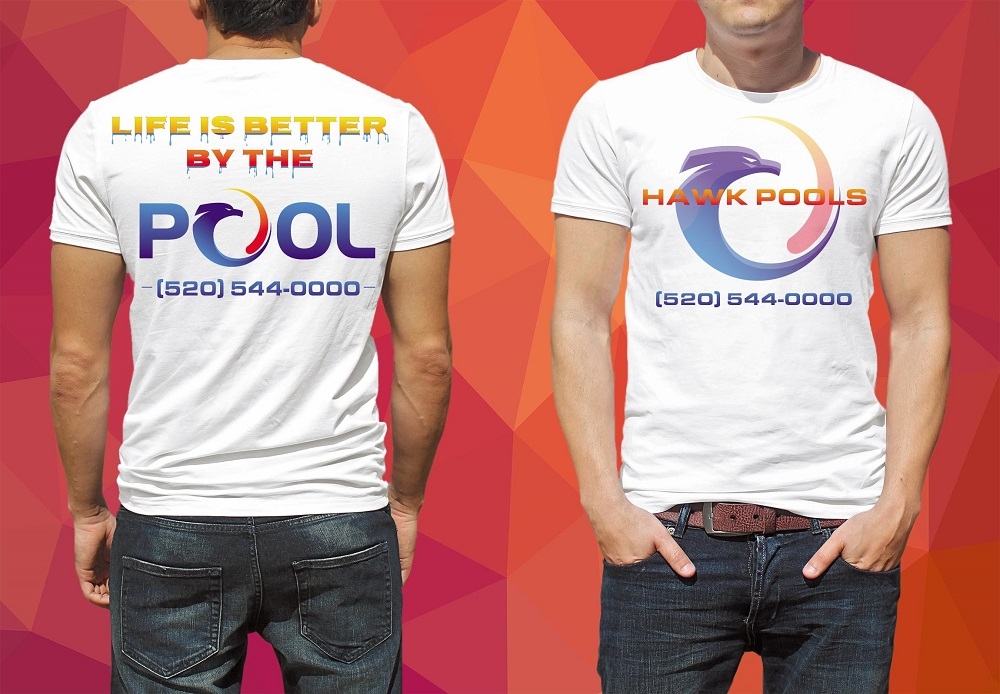 Pool Hawk Pools logo design by bulatITA