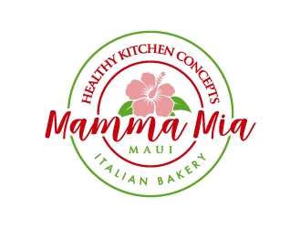 Mamma Mia Maui  logo design by pencilhand