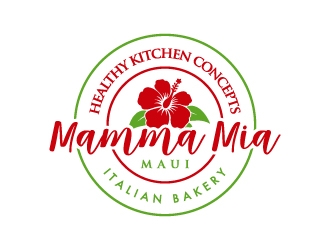 Mamma Mia Maui  logo design by pencilhand